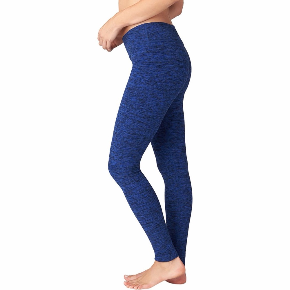 BEYOND YOGA Space-dye Heathered Blue Long Leggings Size M